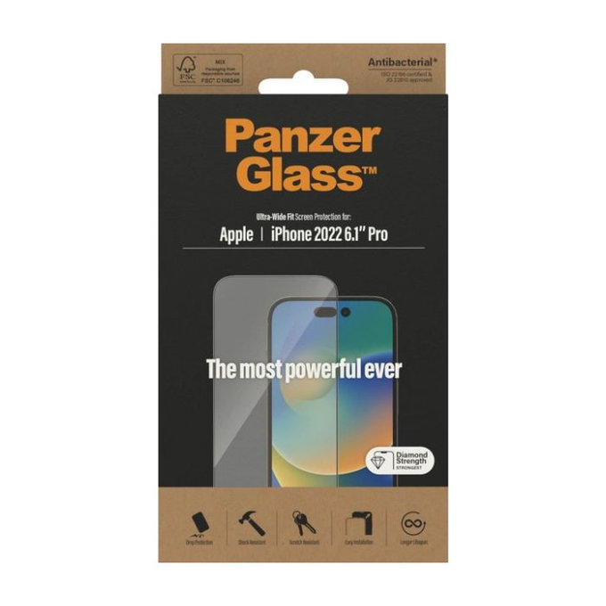 PanzerGlass - Kaljeno Steklo UWF AB za iPhone 14 Pro