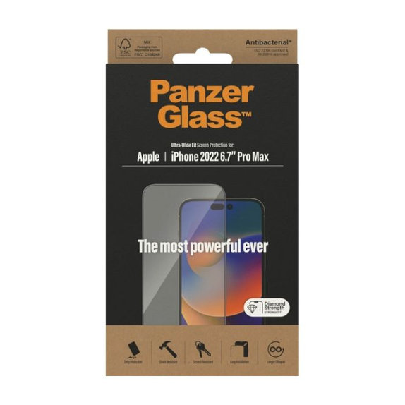 PanzerGlass - Kaljeno Steklo UWF AB za iPhone 14 Pro Max
