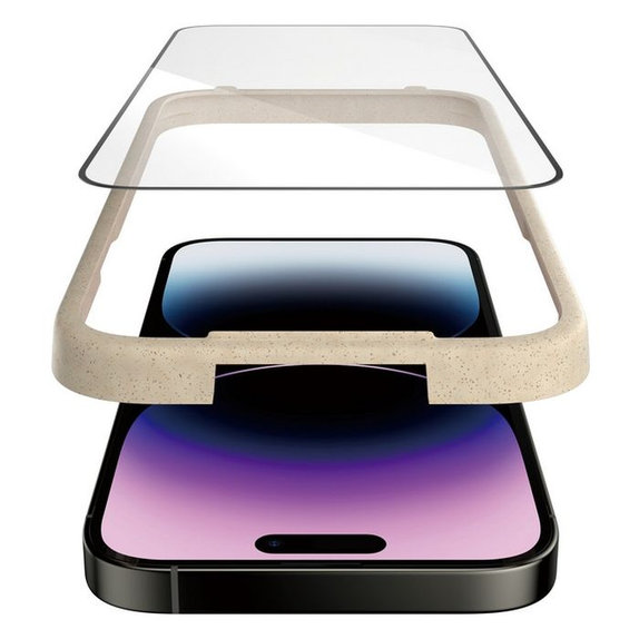 PanzerGlass - Kaljeno Steklo UWF z aplikatorjem za iPhone 14 Pro Max, črn