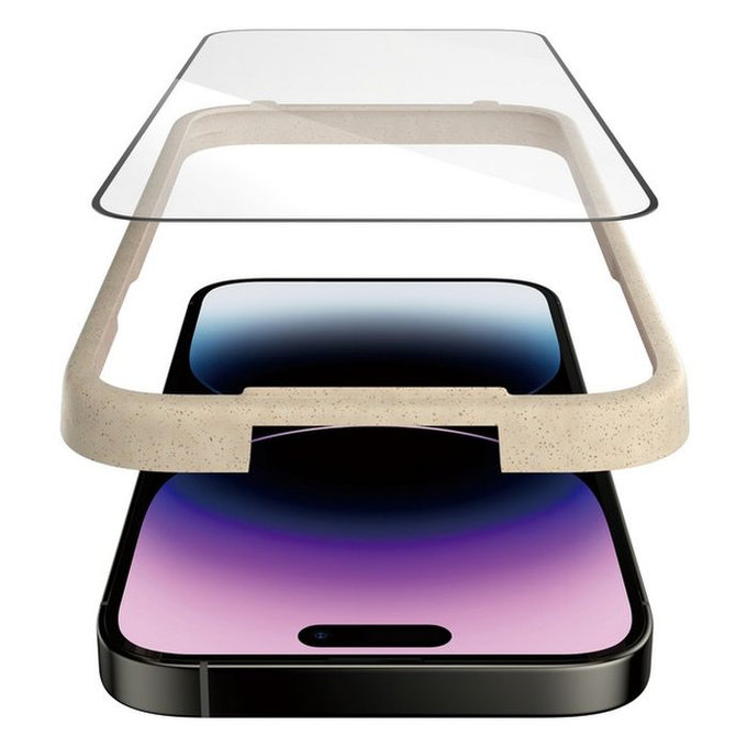 PanzerGlass - Kaljeno Steklo UWF z aplikatorjem za iPhone 14 Pro Max, črn