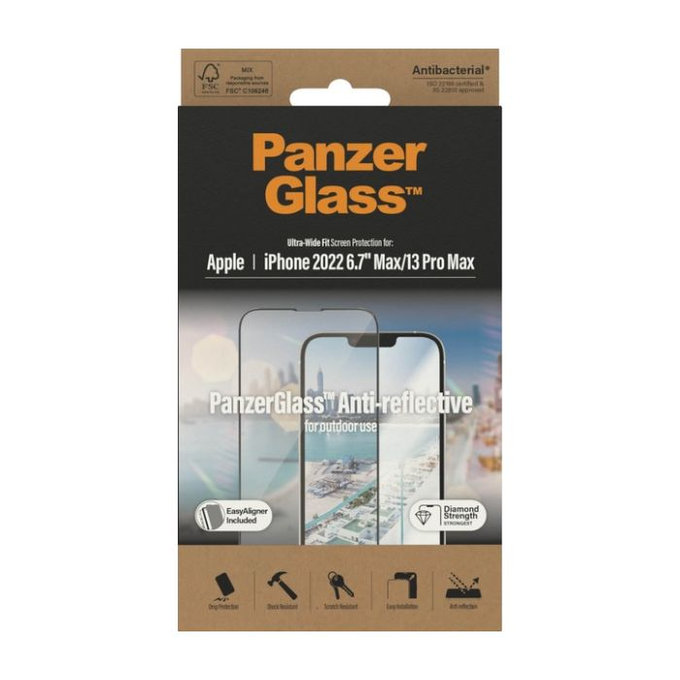 PanzerGlass - Kaljeno Steklo UWF Anti-Reflective AB za iPhone 13 Pro Max in 14 Plus