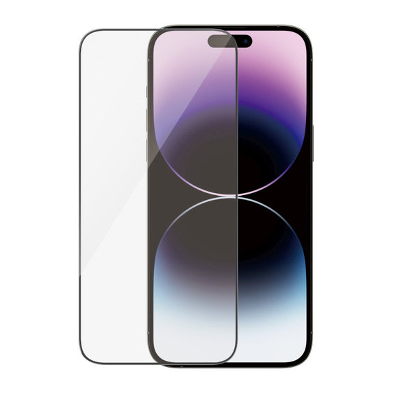 Kaljeno steklo UWF Anti-Reflective AB z aplikatorjem za iPhone 14 Pro Max, Črna, PanzerGlass