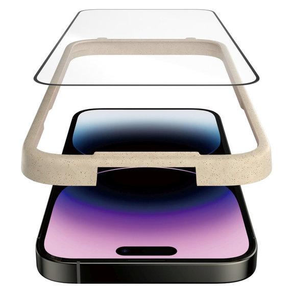 Kaljeno steklo UWF Anti-Reflective AB z aplikatorjem za iPhone 14 Pro Max, Črna, PanzerGlass