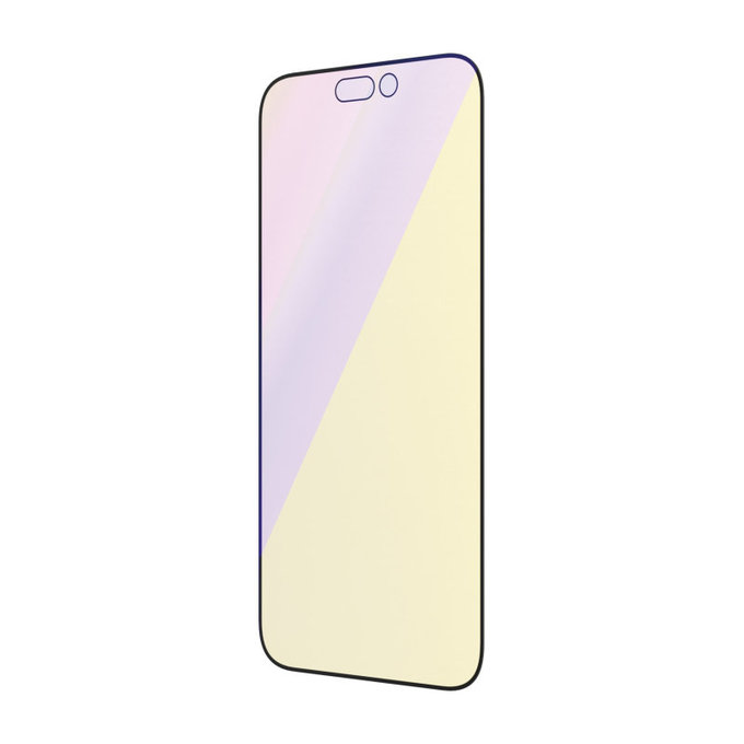 Kaljeno steklo UWF Anti-Bluelight AB z aplikatorjem za iPhone 14 Pro, Črna, PanzerGlass