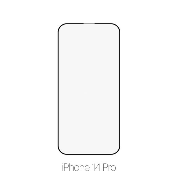 FixPremium FullCover Glass - Kaljeno Steklo za iPhone 14 Pro