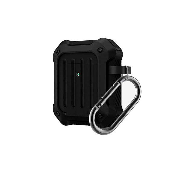 FixPremium - Nezlomljiv ovitek za AirPods 1 in 2, črn