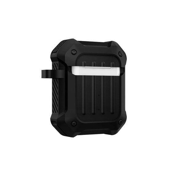 FixPremium - Nezlomljiv ovitek za AirPods 1 in 2, črn
