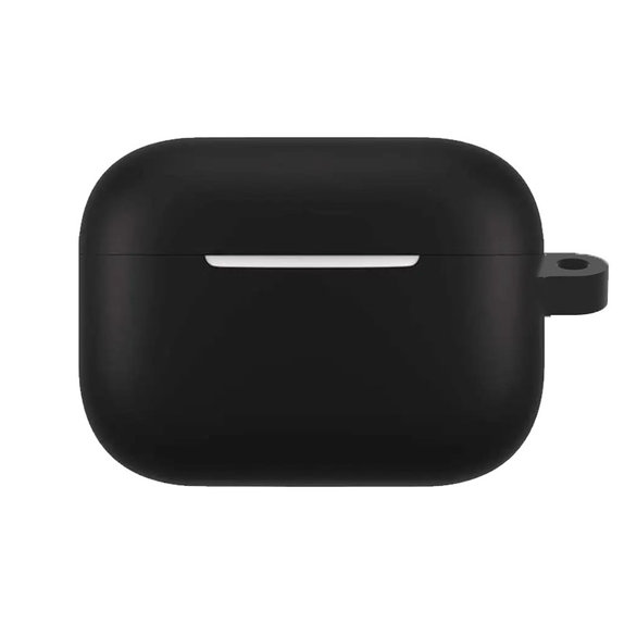 FixPremium - Silikonski ovitek s karabinom za AirPods Pro, črn