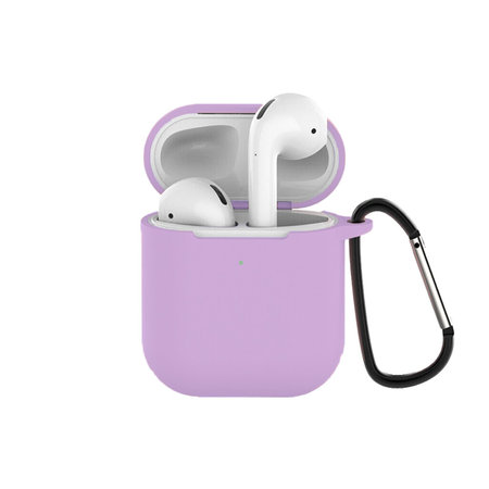 FixPremium - Silikonski ovitek za AirPods 1 in 2, lila