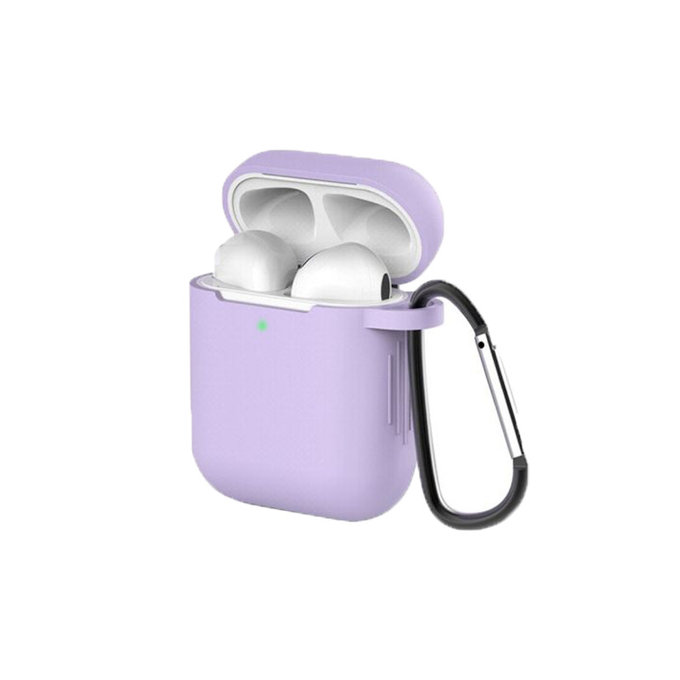 FixPremium - Silikonski ovitek za AirPods 1 in 2, lila