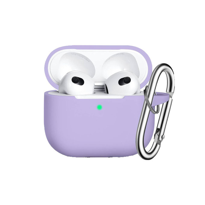 FixPremium - Silikonski ovitek za AirPods 3, lila