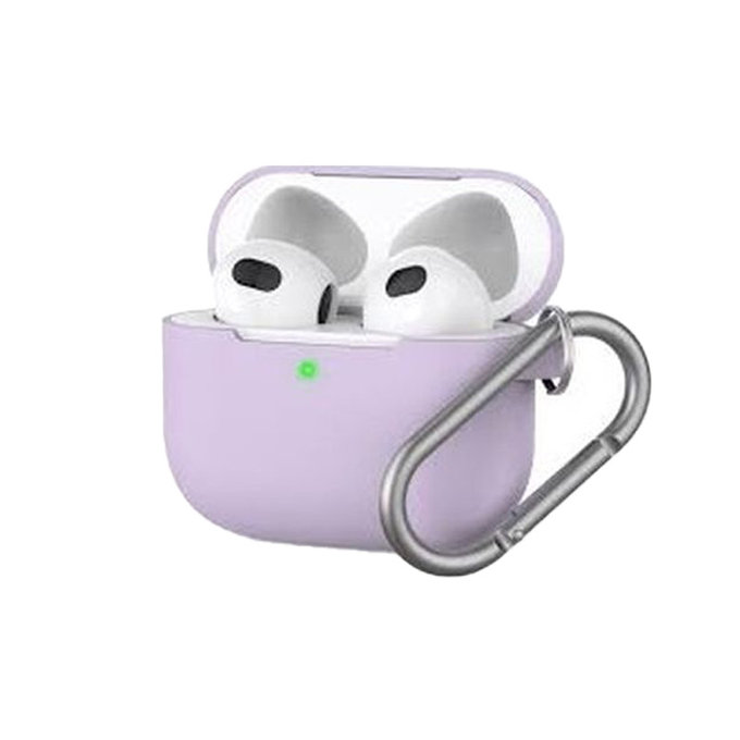 FixPremium - Silikonski ovitek za AirPods 3, lila