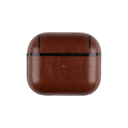 FixPremium - torbica iz umetnega usnja za AirPods 3, rjava
