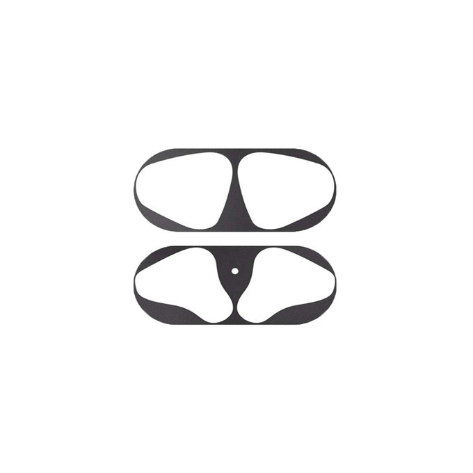 FixPremium - Nalepka proti prahu za AirPods 1 in 2, črna