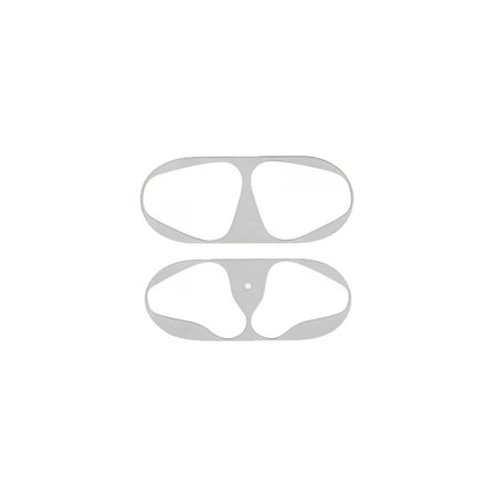 FixPremium - Nalepka proti prahu za AirPods 1 in 2, srebrna