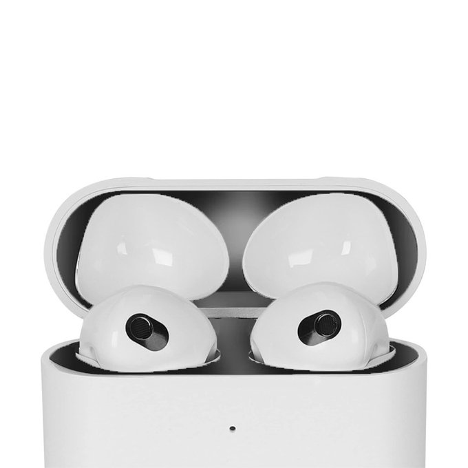 FixPremium - Nalepka proti prahu za AirPods 3, črna