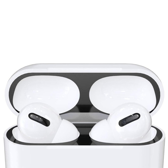 FixPremium - Nalepka proti prahu za AirPods Pro, črna
