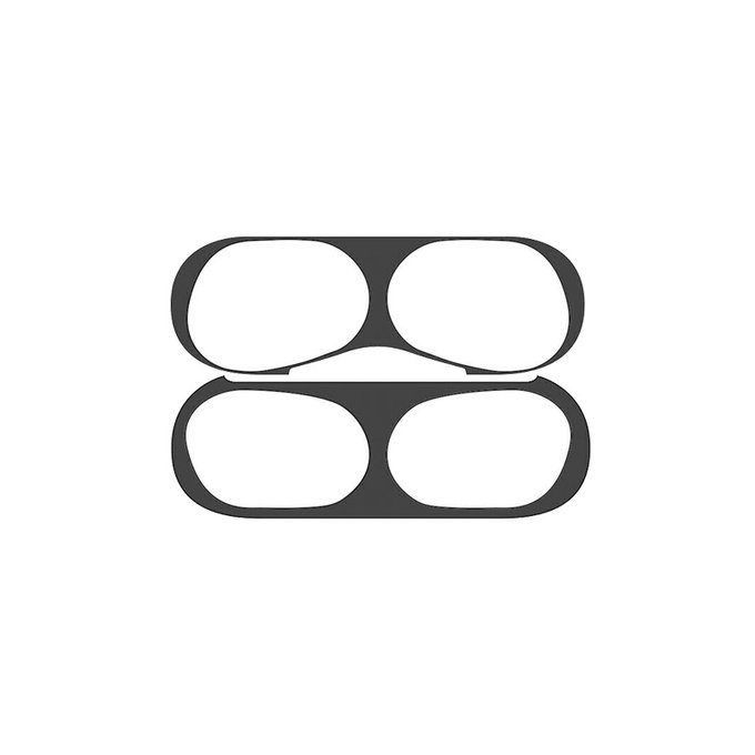 FixPremium - Nalepka proti prahu za AirPods Pro, črna