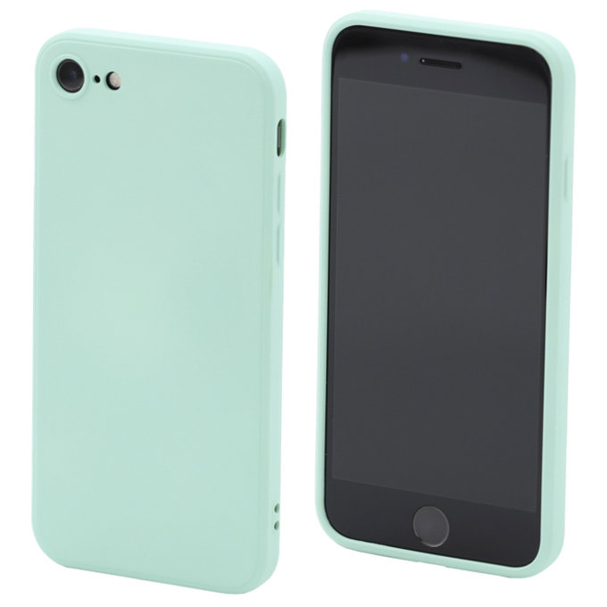 FixPremium - Silikonski ovitek za iPhone 7, 8, SE 2020 in SE 2022, svetlo cyan