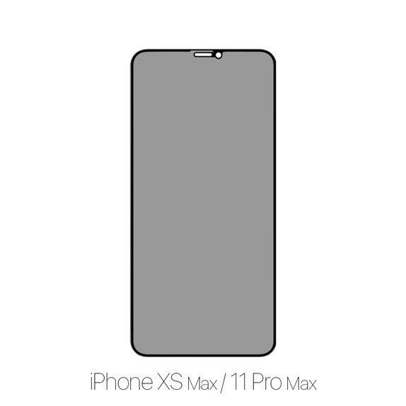 FixPremium Privacy Anti-Spy Glass - Kaljeno Steklo za iPhone XS Max in 11 Pro Max
