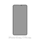 FixPremium Privacy Anti-Spy Glass - Kaljeno Steklo za iPhone XS Max in 11 Pro Max
