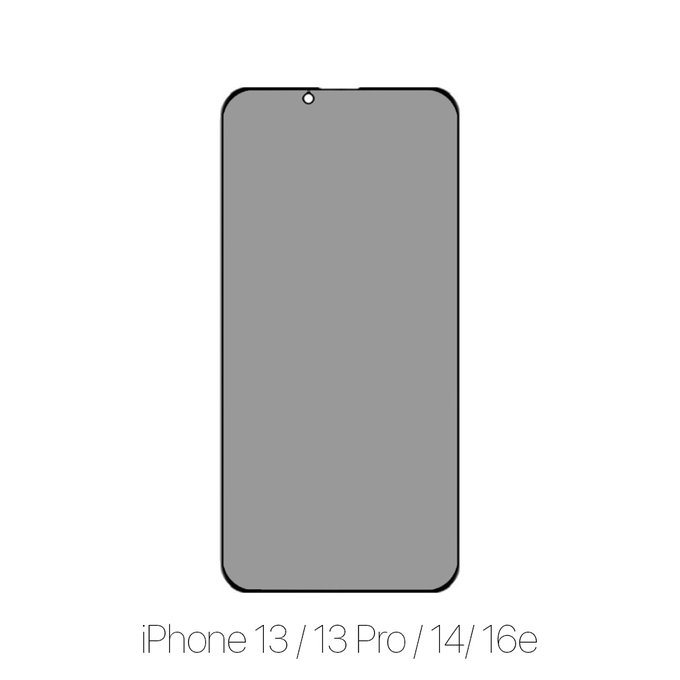 FixPremium Privacy Anti-Spy Glass - Kaljeno Steklo za iPhone 13, 13 Pro in 14