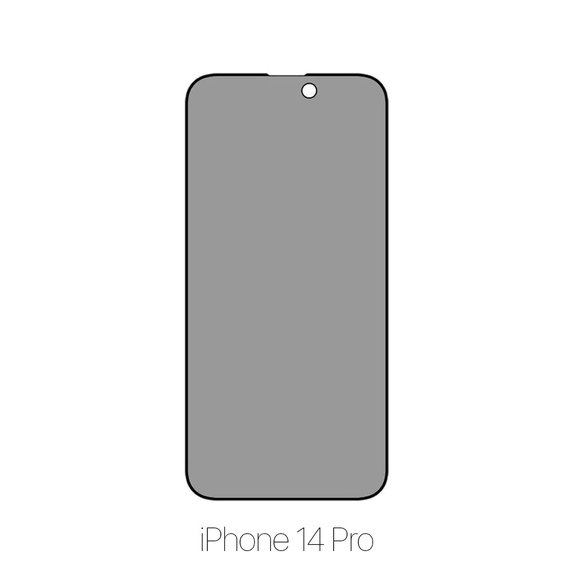 FixPremium Privacy Anti-Spy Glass - Kaljeno Steklo za iPhone 14 Pro