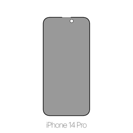 FixPremium Privacy Anti-Spy Glass - Kaljeno Steklo za iPhone 14 Pro