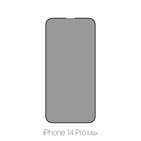 FixPremium Privacy Anti-Spy Glass - Kaljeno Steklo za iPhone 14 Pro Max
