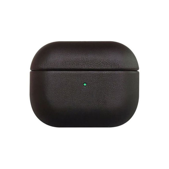 FixPremium - Usnjena torbica za AirPods 3, črna