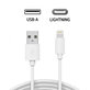 Lightning / USB kabel, 1 m, združljiv z Apple, bulk