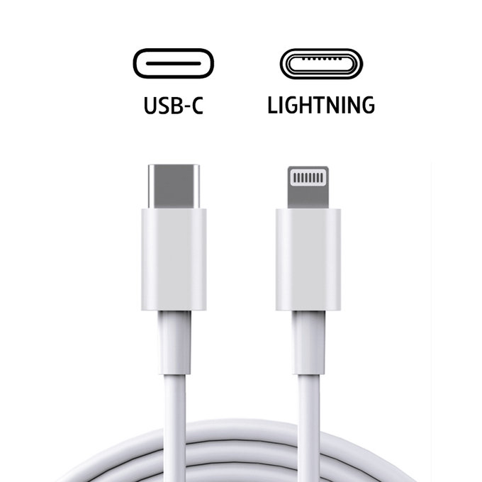 Lightning / USB-C kabel, 2 m, združljiv z Apple, bulk