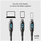 SBS - USB-C / USB-C kabel z LCD in PowerDelivery 100W (1m), črn