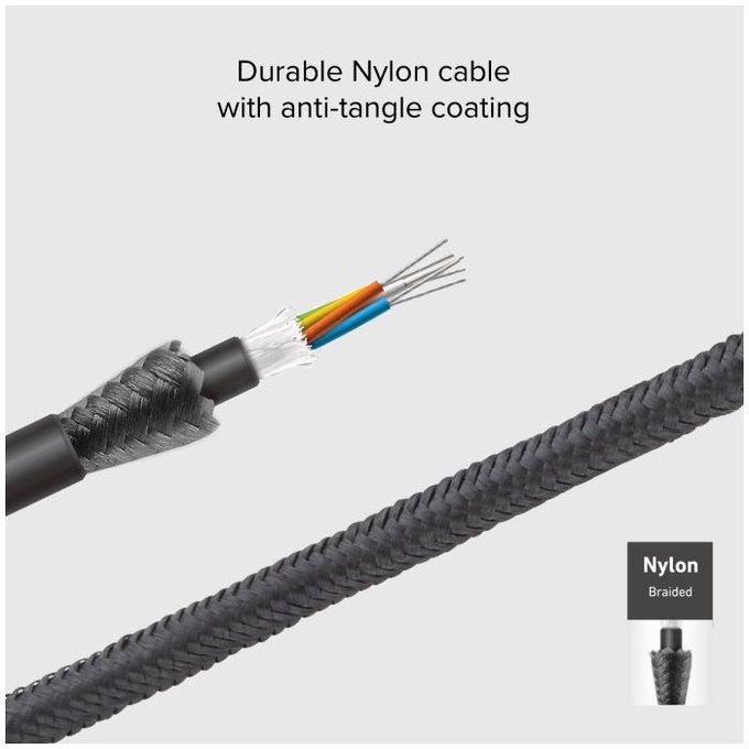 SBS - USB-C / USB-C kabel z LCD in PowerDelivery 100W (1m), črn