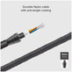 SBS - USB-C / USB-C kabel z LCD in PowerDelivery 100W (1m), črn