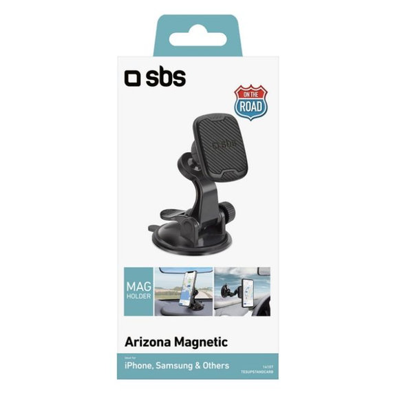 SBS - Avtomobilsko držalo Arizona Magnetni, s priseskom, črno