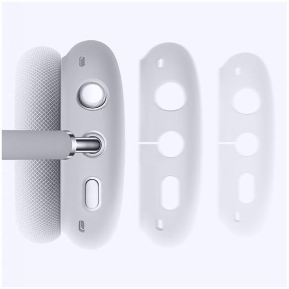 FixPremium - Silikonski ovitki za slušalke AirPods Max, beli