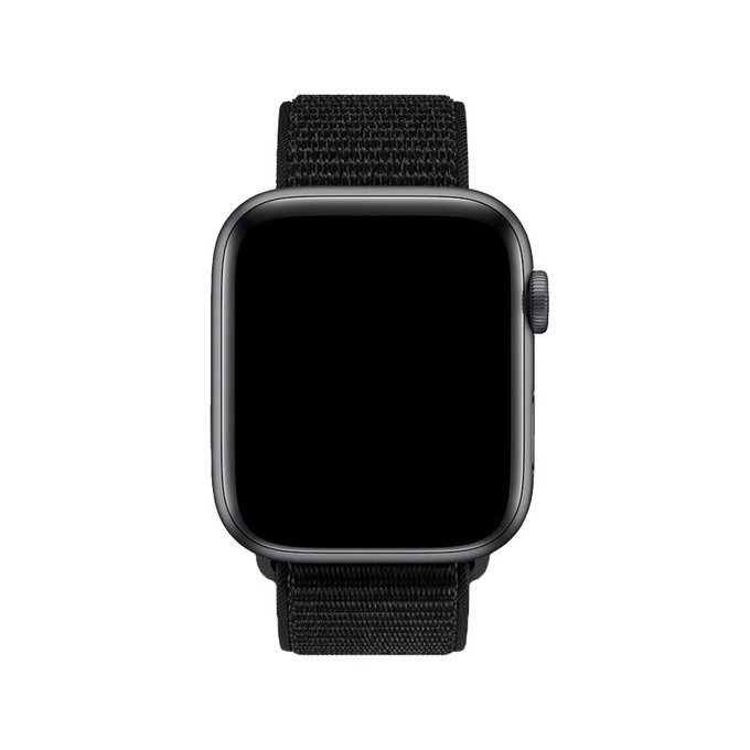 FixPremium - Najlonski pašček za Apple Watch (42, 44, 45 in 49mm), črn