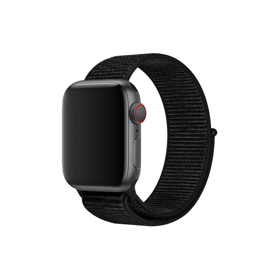 FixPremium - Najlonski pašček za Apple Watch (42, 44, 45 in 49mm), črn
