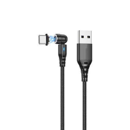 FixPremium - USB-C / USB magnetni kabel (1m), črn
