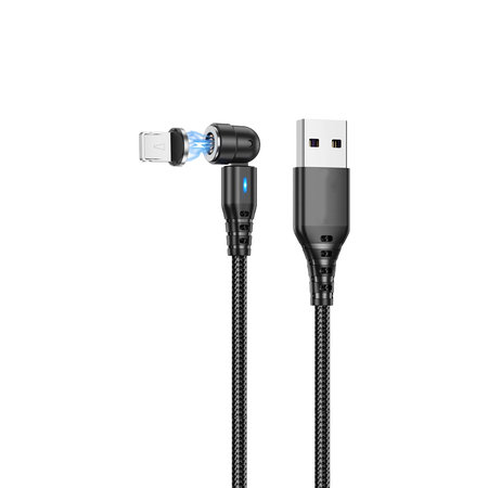 FixPremium - Lightning/USB magnetni kabel (1m), črn