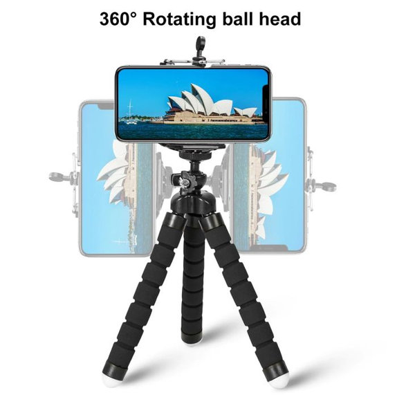 FixPremium - Tripod za pametni telefon, črn
