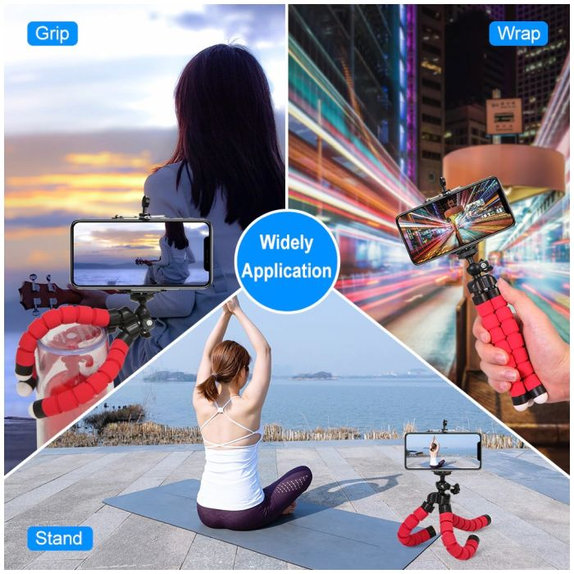 FixPremium - Tripod za pametni telefon, črn