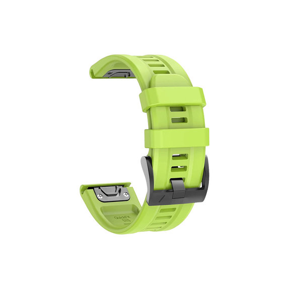 FixPremium - Silikonski trak za Garmin (QuickFit 22mm), zelen