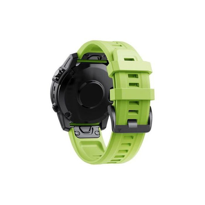 FixPremium - Silikonski trak za Garmin (QuickFit 22mm), zelen