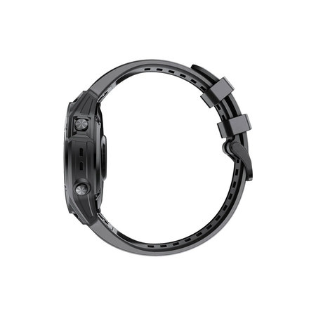 FixPremium - Silikonski trak za Garmin (QuickFit 22mm), črn