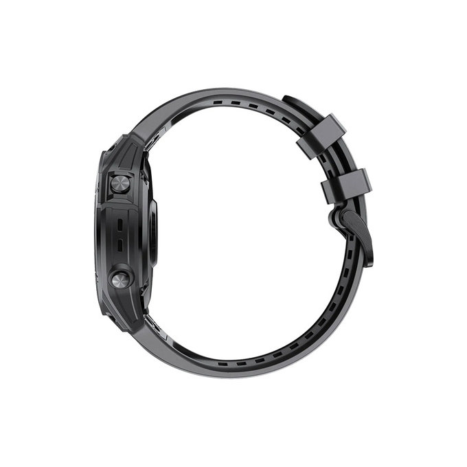 FixPremium - Silikonski trak za Garmin (QuickFit 26mm), črn