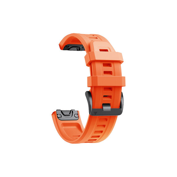 FixPremium - Silikonski trak za Garmin (QuickFit 26mm), oranžen