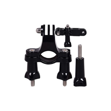 FixPremium - nosilec za kolo/motor za GoPro, črn