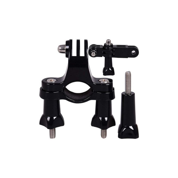 FixPremium - nosilec za kolo/motor za GoPro, črn